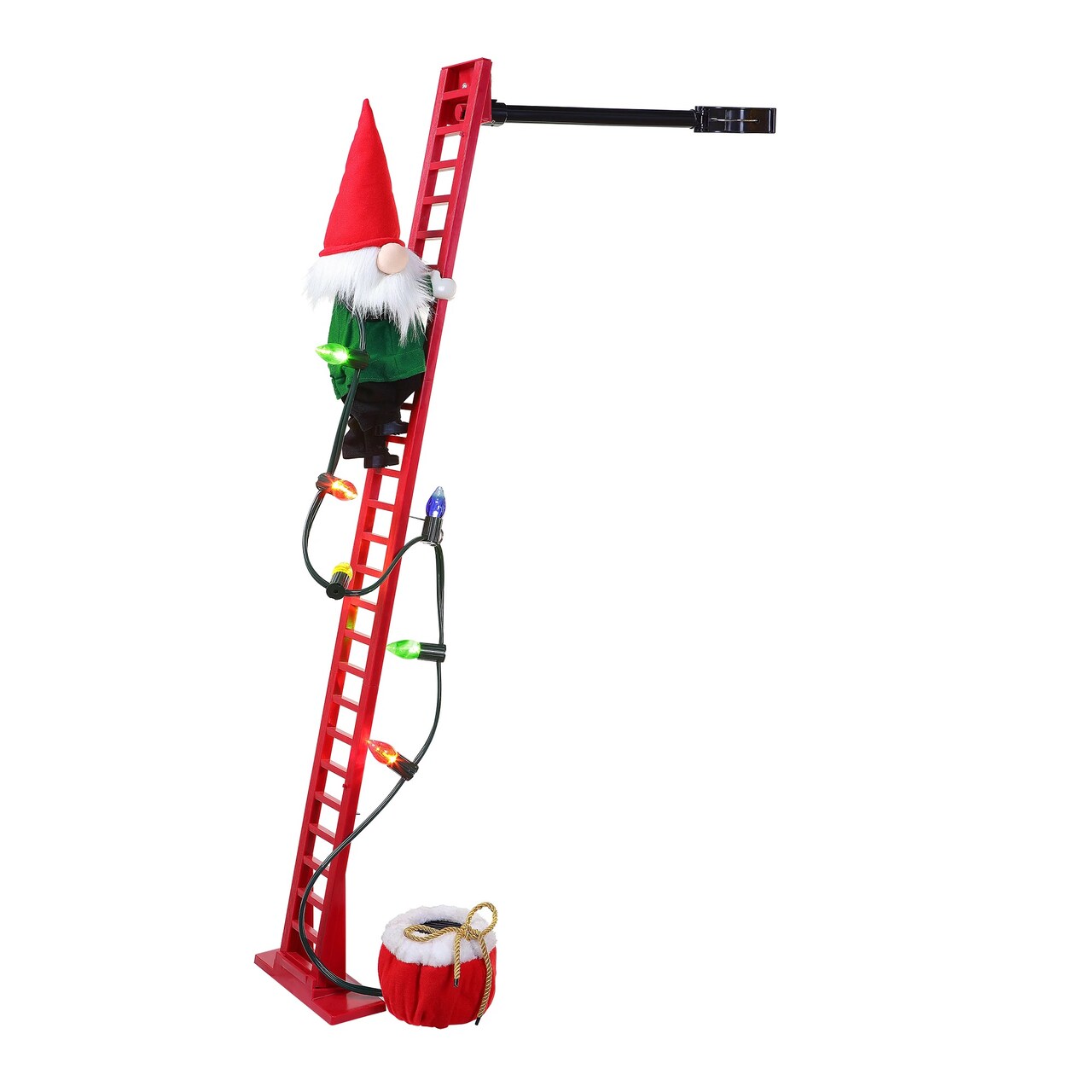 Mr. Christmas Mr. Christmas Animated and Musical Climbing Gnome with Light Strand Decoration